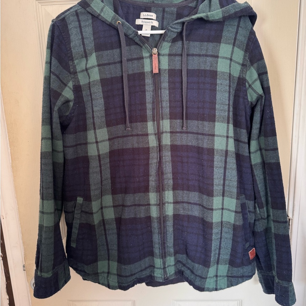 LLBean Flannel Hooded Jacket